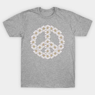 Daisies Peace Symbol T-Shirt